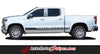 Detailed view of 2019-2026 Chevy Silverado Stripes ROCKER ONE Decals Lower Door Rocker Panel 3M Vinyl Graphics Kit