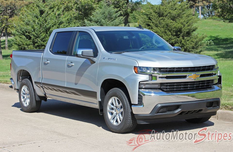 2019-2026 Chevy Silverado Stripes | Rocker 2 Side Door Decals | Body ...