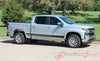 Detailed view of 2019-2025  Chevy Silverado Stripes ROCKER TWO Decals Lower Door Rocker Panel 3M Vinyl Graphics Kit