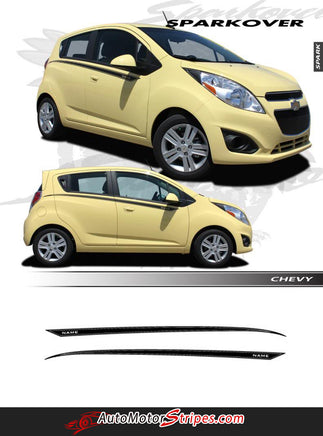 2013-2016 Chevy Spark Over Upper Door Accent Striping Door Vinyl Graphics 3M Stripes Kit