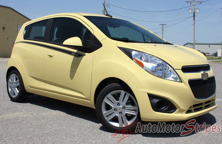 2013-2016 Chevy Spark Over Upper Door Accent Striping Door Vinyl Graphics 3M Stripes Kit