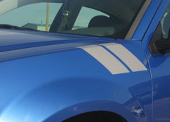 2008-2014 Dodge Avenger Hash Marks Double Bar Hood and Fender Accent Vinyl Graphic 3M Stripes Kit