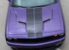 2008-2021 2022 2023 Blacktop Dodge Challenger Pulse Rally Racing Stripes Strobe Style 10 inch Vinyl Graphics Striping Decal Package