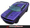 Detailed view of 2015-2023 2023 2020 Dodge Challenger Finish Line Mopar Factory Style Redline Rallye Center Racing Vinyl Graphics