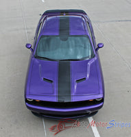 Detailed view of 2015-2023 2023 Dodge Challenger Finish Line Mopar Factory Style Redline Rallye Center Racing Vinyl Graphics