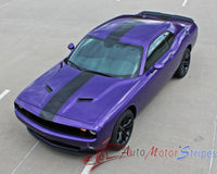 Detailed view of 2015-2023 2023 Dodge Challenger Finish Line Mopar Factory Style Redline Rallye Center Racing Vinyl Graphics