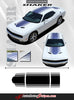 Detailed view of 2015-2023 Dodge Challenger Shaker Mopar Factory OEM Style Hood Roof Trunk Rally Vinyl Graphics 3M Decals