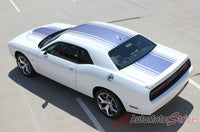 2015 2016 2017 Dodge Challenger Shaker Mopar Factory OEM Style Hood Roof Trunk Rally Vinyl Graphics - Rear Side View