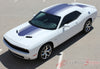 2015 2016 2017 Dodge Challenger Shaker Mopar Factory OEM Style Hood Roof Trunk Rally Vinyl Graphics - Front Side View
