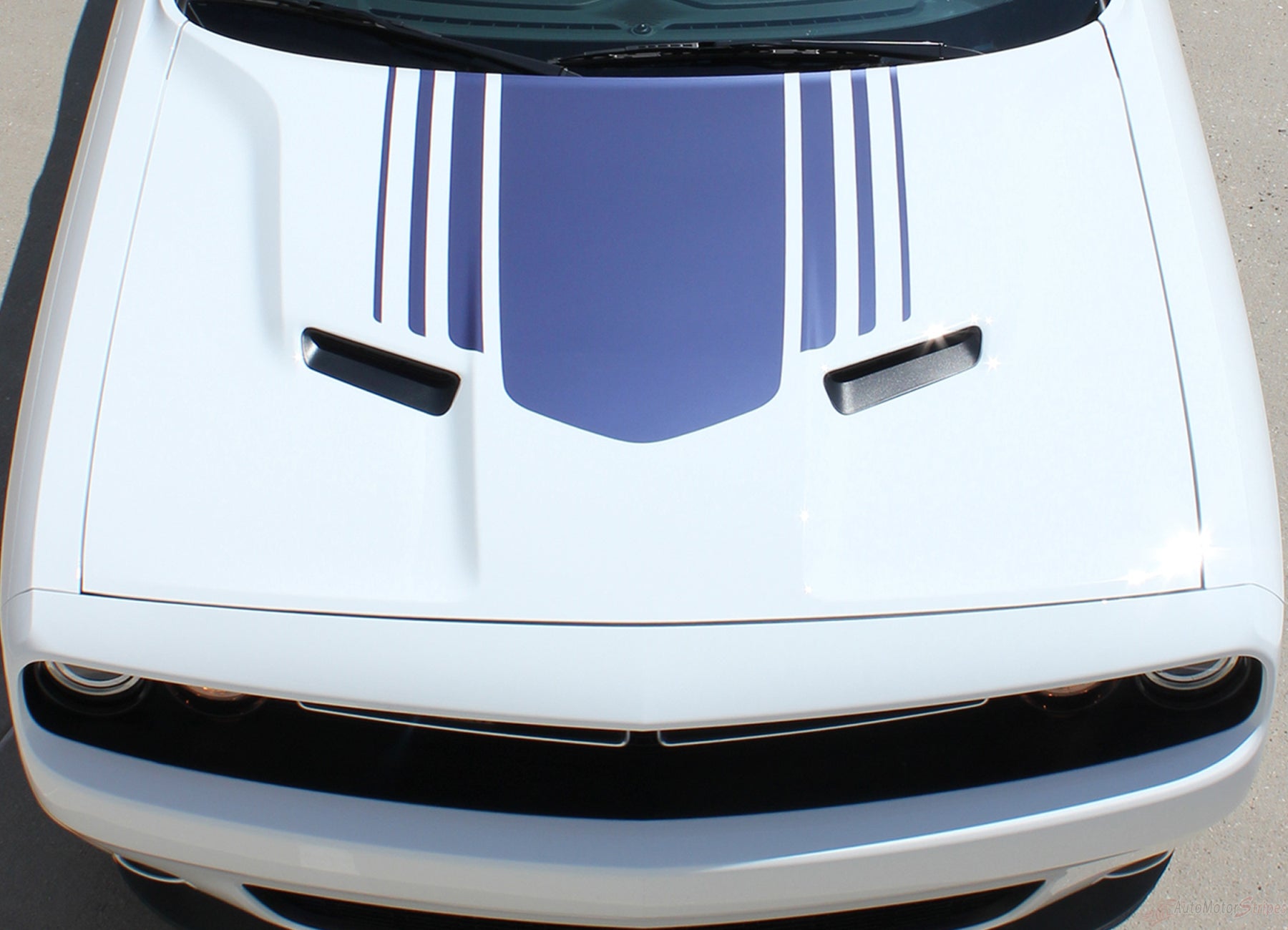 Cuda Shaker Sticker 2015-2023 Dodge Challenger Hood Stripes Shaker Decals Vinyl Graphic ...