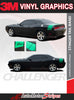 Detailed view of 2011-2023 Dodge Challenger Swinger Tailband Factory Mopar Style Scat Pack Rear Trunk Quarter Panel Vinyl Graphics Stripes Decals