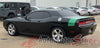 Detailed view of 2011-2023 Dodge Challenger Swinger Tailband Factory Mopar Style Scat Pack Rear Trunk Quarter Panel Vinyl Graphics Stripes Decals