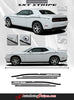 2011 2012 2013 2014 2015 2016 2017 2018 2019 2020 2021 2022 2023 Dodge Challenger SXT Side Stripe Factory Mopar OEM Style Body Line Side Door Panel Vinyl Graphics 3M Stripe Kit
