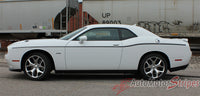 2011 2012 2013 2014 2015 2016 2017 Dodge Challenger SXT Side Stripe Factory Mopar OEM Style Body Line Side Door Panel Vinyl Graphics  - Driver Side View