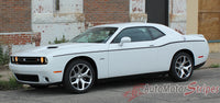 2011 2012 2013 2014 2015 2016 2017 Dodge Challenger SXT Side Stripe Factory Mopar OEM Style Body Line Side Door Panel Vinyl Graphics  - Side View