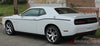 Detailed view of 2011-2023 Dodge Challenger SXT Side Stripe Factory Mopar OEM Style Body Line Side Door Panel Vinyl Graphics  - Rear Side View