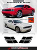Detailed view of 2008-2023 Dodge Challenger Hash Marks Double Bar Mopar Factory Style Vinyl Graphics 3M Decals