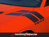 2008-2021 2022 2023 Dodge Challenger Hash Marks Double Bar Mopar Factory Style Vinyl Graphics - Close Up View