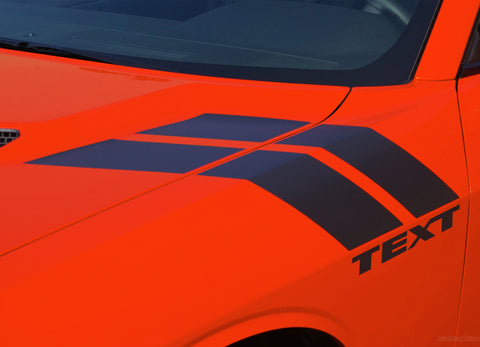 2008-2021 2022 2023 Dodge Challenger Hash Marks Double Bar Mopar Factory Style Vinyl Graphics 3M Decals