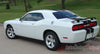 2008-2014 Dodge Challenger Rally Stripes Mopar Factory Rallye Style 10 inch Racing Vinyl Graphics - Rear Driver Side View