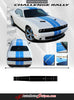 2015-2021 2022 2023 2020 Dodge Challenger Rally Stripe 15 Mopar Factory OEM Style 10 inch Dual Racing Vinyl Graphics 3M Decals Package