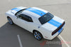 2015 2016 2017 Dodge Challenger Rally Stripe 15 Mopar Factory OEM Style 10 inch Dual Racing Vinyl Graphics - Top Rear Full View