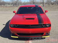 View of 2015-2023 Dodge Challenger Crush Rally Stripe 15 Offset Racing Vinyl Graphics 3M Decals Package