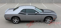 2011 2012 2013 2014 2015 2016 2017 Dodge Challenger Pursuit T/A 392 Side Stripe Side Door Panel Body Line Vinyl Graphics Stripe Package - Upper Side View