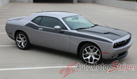 2011 2012 2013 2014 2015 2016 2017 Dodge Challenger Pursuit T/A 392 Side Stripe Side Door Panel Body Line Vinyl Graphics Stripe Package - Passenger Side View