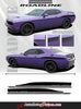 2008-2021 2022 2023 Dodge Challenger Roadline Side Stripe Side Door Panel Body Line Vinyl Graphics Stripe Package - Side Driver Rear View