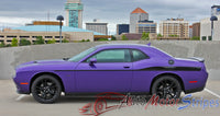 2008-2021 2022 2023 Dodge Challenger Roadline Side Stripe Side Door Panel Body Line Vinyl Graphics Stripe Package - Side Driver View