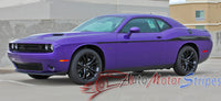 2008-2021 2022 2023 Dodge Challenger Roadline Side Stripe Side Door Panel Body Line Vinyl Graphics Stripe Package - Side Driver Profile View