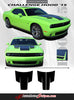 Detailed view of 2015-2023 2023 Dodge Challenger Hood 15 Mopar OEM Factory Style Vinyl Graphics 3M Stripe Decals Package