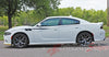 Detailed view of 2015-2023 Dodge Charger FIERCE Side Body Door Decals Vinyl Graphics 3M Stripes Kit
