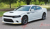 Detailed view of 2015-2023 Dodge Charger FIERCE Side Body Door Decals Vinyl Graphics 3M Stripes Kit