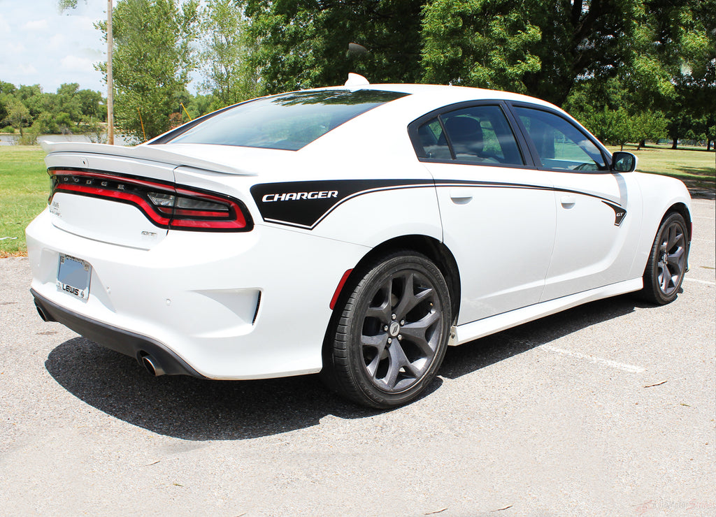 2015-2023 Dodge Charger RILED Side Body Door Decals Vinyl Graphics 3M Stripes Kit