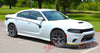Detailed view of 2015-2023 Dodge Charger RILED Side Body Door Decals Vinyl Graphics 3M Stripes Kit