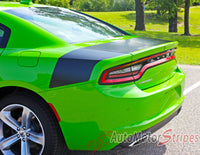 Dodge Charger Tailband Daytona Hemi Vinyl Decklid Trunk Rally Stripes 3M Graphic Decal R/T SRT 392 Hellcat Mopar Kit - without Spoiler