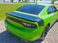 2015 Dodge Charger Tailband Daytona Hemi Vinyl Decklid Trunk Rally Stripes 3M Graphic Decal R/T SRT 392 Hellcat Mopar Kit - with Spoiler