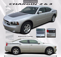 2006-2010 Dodge Charger Chargin 3 Hood Rear Quarter Hemi Daytona Style Vinyl Stripes 3M Decals Kit