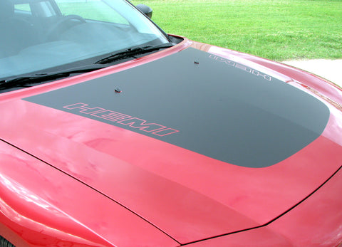 2006-2010 Dodge Charger Chargin 4 Hood Lower Rocker Strobe Hemi Daytona Style Vinyl Stripes 3M Decals Kit