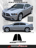 2011-2014 Dodge Charger Split Hood Mopar Factory Style Vinyl Graphics 3M Stripe Decal