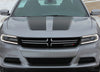 Detailed view of 2015-2023 Dodge Charger Split Hood 15 Factory Quality Mopar Style Vinyl Graphics Stripe 3M Decal