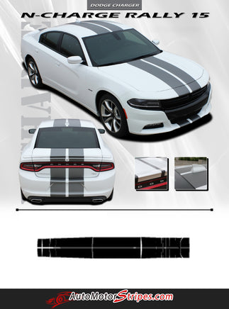 2015-2023 Dodge Charger N-Charge Rally Factory Quality Mopar Style Vinyl Racing Stripes 3M Graphic Kit