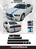 2011-2014 Dodge Charger E-Rally Mopar Style Offset Euro Rally Vinyl Graphic Racing Stripes 3M Package