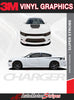 2015-2023 Dodge Charger SUPER STROBE Angry Bee Daytona Center Hemi Vinyl Hood Rally Stripes 3M Graphic Decal R/T SRT 392 Hellcat Mopar Style Kit
