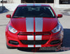 2013-2016 Dodge Dart Rally Mopar Style Dual Hood Racing Stripes Vinyl Graphics 3M Striping