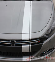 2013-2016 Dodge Dart E-Rally Mopar Style Offset Euro Racing Stripes Vinyl Graphics 3M Striping