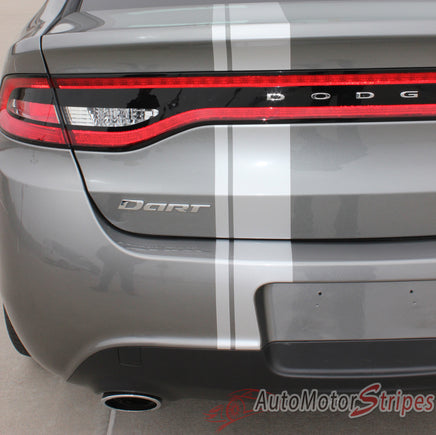 2013-2016 Dodge Dart E-Rally Mopar Style Offset Euro Racing Stripes Vinyl Graphics 3M Striping