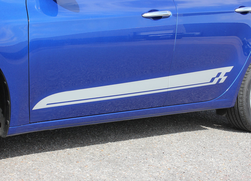 2013-2016 Dodge Dart Race Mopar Style Lower Door Accent Rocker Panel Vinyl Graphics 3M Stripes